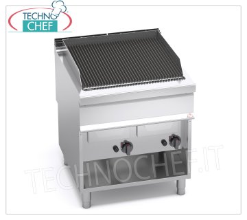 TECHNOCHEF - PARRILLA A GAS VAPOR-AGUA DOBLE MÓDULO EN VENTANA ABIERTA Mod.G9WG80M PARRILLA A GAS VAPOR-AGUA, BERTO'S, Línea MAXIMA 900, Serie AGUA PARRILLA, módulo DOBLE en COMPARTIMENTO ABIERTO con ZONA DE COCCIÓN mm 700x630, potencia térmica Kw.24,00, Peso 105 kg, dim.mm.800x900x900h