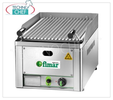 Fimar - REJILLA DE PIEDRA DE GAS DE LAVA, 1 módulo SUPERIOR, Mod.GL33 Parrilla de piedra de lava de gas, 1 módulo superior completo con carne a la parrilla, salida de calor de 6.5 Kw, dimensiones mm. 330x540x220h.