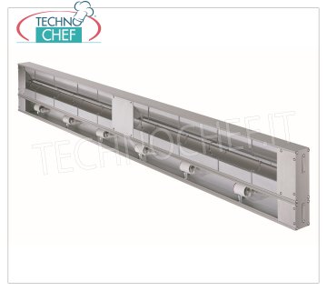 Technochef - PLACA CALENTADORA INFRARROJA con ILUMINACIÓN, se puede instalar en: Estantes, baldas o suspendidas