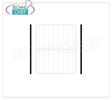 Par de guías de acero inoxidable Par de guías de acero inoxidable para rejillas GN 2/1 (mm 650x530)