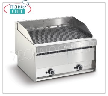 GRILL VAPOR GAS versión TOP, Línea POWER, Módulo Doble - ARRIS - SERIE 700 - Solicitar Cotización GRILL VAPOR GAS versión TOP, POWER Line, DOBLE MÓDULO con mandos independientes con ZONA DE COCCIÓN de 760x470 mm, completo con parrilla de varillas, dispositivo para regulación de la placa, potencia térmica 21,00 kw, Peso 83 Kg, dim.mm.800x700x440h