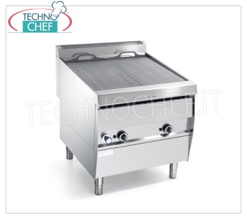 PARRILLA VAPOR GAS versión MÓVIL, 2 Módulos - ARRIS - Serie 900 - Solicitar Cotización GRILL VAPOR GAS versión armario, DOBLE MÓDULO con mandos independientes 2 ZONAS DE COCCIÓN de 390x470 mm, completo con parrilla de varillas, potencia térmica 26,00 kw, dimensiones exteriores 800x900x850h mm