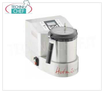 Cortadora Térmica de Vacío Multifuncional, mod. MASTER HOTMIXPRO Cortadora Térmica-Vacío Multifunción con sistema de COCCIÓN AL VACÍO de: 24 ° a 190 ° C, depósito de 2,6 lt - de 0 a 16.000 rpm, motor 1800 W con Turbo Air Motor System, Tarjeta SD, V.230 / 1, Kw 3,3, Peso kg 15 - Dim. Cm 32x52x32h