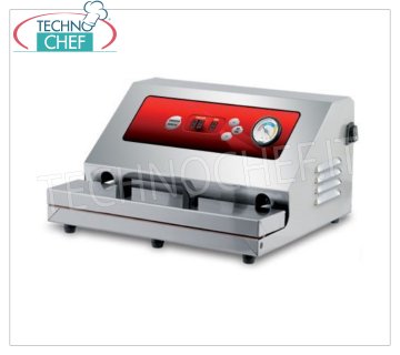 Technochef - Máquina automática de vacío con succión externa, barra de soldadura de 350 mm, mod.IDEAL Máquina de vacío automática con aspiración externa, barra de soldadura de 350 mm, V.230/1, Kw.0.55, Peso 11 Kg, dim.mm.430x310x180h