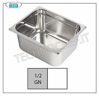 Recipientes Gastronorm GN 1/2 en acero inoxidable Cuenco Gastro-norm 1/2, acero inoxidable 18/10, dim.mm 325 x 265 x 20 h