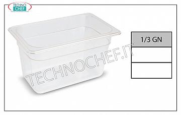 Envases Gastronorm GN 1/3 en polipropileno Contenedor gastro-norma 1/3, en polipropileno, medidas mm 325 x 175 x 65 h