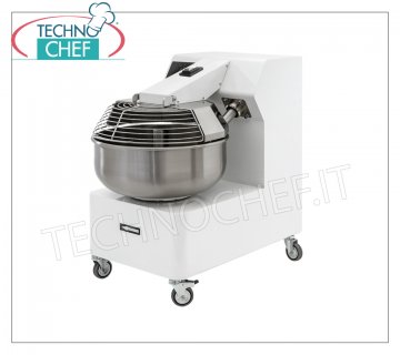 MEZCLADOR TENEDOR 25 Kg, CUBO 30 lt, para PIZZA, Pan y Pasta Batidora de horquilla con cubeta de 30 litros, capacidad de mezcla 25 Kg, V 230/1, kW 1,1, Peso Kg. 165, dim. cm 52,5x90x87,5h