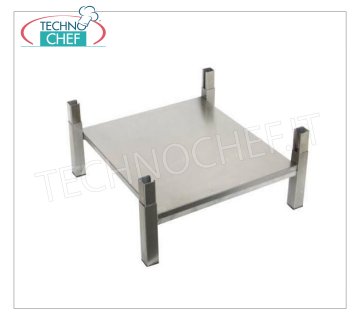 Technochef - Soporte con tapa Soporte con vitrocerámica Cod.SP6050L - SP6050LMIR, dim.mm.600x600x200h