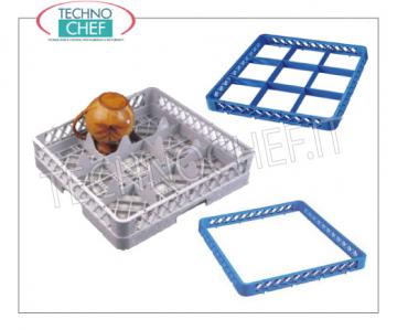 CESTA MODULAR PARA VIDRIOS con 9 compartimentos