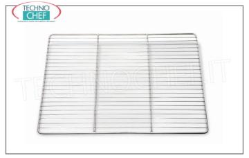 Technochef - Griglie Gastro-norm 2/1 inox, cm 53x65 Parrilla gastro-norm 2/1 acero inoxidable 18/10, dim.mm.650 x 530