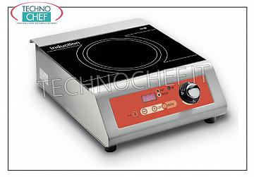 Technochef - Mesa PLACA DE INDUCCIÓN, SUPERFICIE ÚTIL Ø 240 mm PLACA DE INDUCCIÓN para mesa, SUPERFICIE ÚTIL: DIÁMETRO 240 MM, POTENCIA 3,5 Kw, V. 230/1, dimensiones externas mm. 330X440X164h