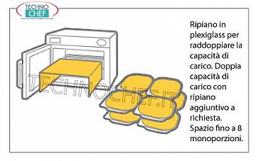 estante de plexiglás para duplicar la capacidad de carga