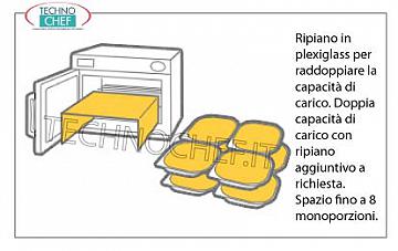 estante de plexiglás para duplicar la capacidad de carga 