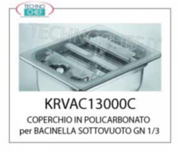Cubierta de la bandeja de policarbonato para VACÍO GASTRO-NORM tercera junta perimetral completo y la manguera de ataque DE VACÍO válvula de seguridad relativamente