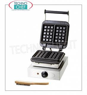MÁQUINA DE WAFFLE CON PLACA DE COCCIÓN DE HIERRO FUNDIDO FIJO