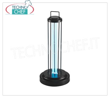 Lámpara germicida ultravioleta Lámpara ultravioleta germicida de cuarzo, equipada con control remoto para control remoto, 38 W - 220 V, dimensiones Ø 190x470 mm.