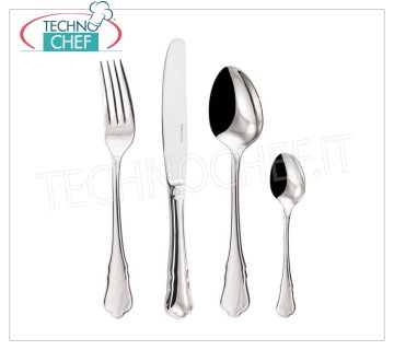 ARTHUR KRUPP - PADERNO, Cubiertos en acero 18/10 Línea LONDON, Acabado Plateado, para hostelería CUCHARA DE MESA, London Line, acero inoxidable 18/10, acabado PLATA - El artículo se puede comprar en piezas individuales