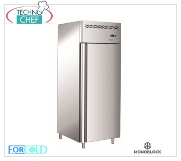 Forcold - Armario Frigorífico, con Monobloc, sistema enchufable, Profesional, Temp.+0°/+8°C, Clase D, mod.M-GN650TN-FC