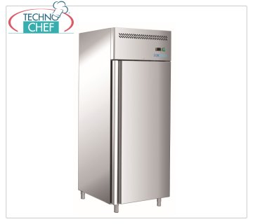 Forcold - Armario frigorífico 1 puerta, Línea Premium, con monobloc, sistema enchufable, lt.605, Temp.+0°/+8°C, Ventilado, GN 2/1, Clase A, mod.M-GNH610TN- FC