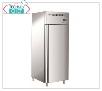 Forcold - Armario frigorífico 1 puerta, Línea Premium, con monobloc, sistema enchufable, lt.605, Temp.+0°/+8°C, Ventilado, GN 2/1, Clase A, mod.M-GNH610TN- FC Mueble Frigorífico 1 Puerta, Línea Premium, con Monobloc, sistema enchufable, 605 lt, temp.+0°/+8°C, refrigeración ventilada, ECOLÓGICO en Clase A, Gas R290, GN 2/1, V.230 / 1, Kw.0,167, Peso 122 Kg, dim.mm.726x864x2150h