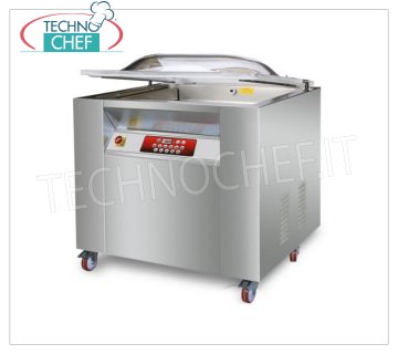 Máquina de campana de vacío profesional, 2 barras de sellado de 50 y 90 cm, Cámara de cm 92x57x22h.