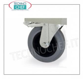 Technochef - Kit de 2 ruedas con freno, mod. F-
