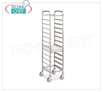 CARRITO Portabandejas con guías para 12 BANDEJAS Gastro-Norm 1/1, Mod.1494-GN