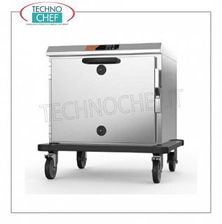 Mantenedor de temperatura, Carro Estático CALIENTE para 5 GN 2/1 CARRO CALIENTE ESTÁTICO de BAJO CONSUMO para 5 bandejas GN 2/1 o 10 GN 1/1, V 230/1, kw 1,5, Peso 51 Kg dimensiones mm 755x860x780h