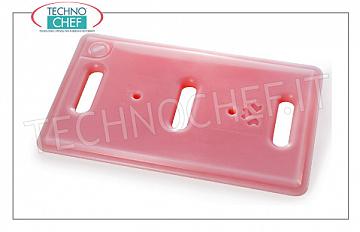 TECHNOCHEF - Placa eutéctica fresca GN 1/1, Mod. PEGS0001 Gastro-Norm 1/1 placa eutéctica fresca con prácticos mangos de agarre, color rosa, peso 4 kg, dim.mm.530x325x30h
