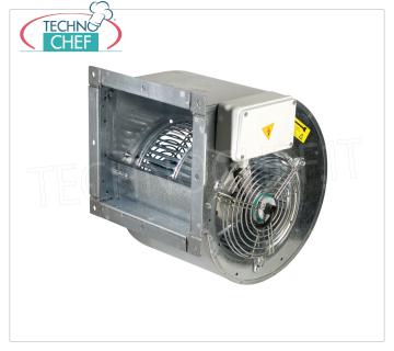 Ventilador centrífugo de acoplamiento directo para campanas. Ventilador centrífugo con motor acoplado directamente al rodete de palas delanteras, para instalación en campana, 1 VELOCIDAD, 1400 RPM, 4 polos, V.230/1, Kw.0,147, dim.mm.317x232x325h