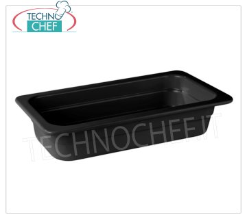 Technochef - GASTRONORM GN 1/3 BOWL en NEGRO MELAMINA 1/3 lavabo gastronorm en melamina negra, dim.mm.325x175x65h