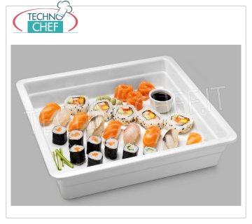 BANDEJA GASTRONORM GN 2/3 en MELAMINA BLANCA, dim.mm.353x325x65h