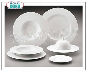 COSTA VERDE - Porcelana para restaurante PLATOS, Colección Saturno Bianco, Marca COSTA VERDE