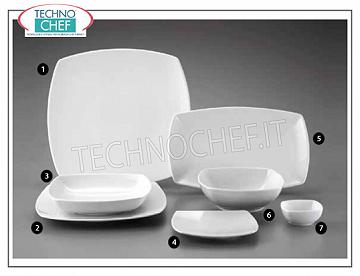 SATURNIA - Colección de porcelana TOKIO BIANCO - Platos de restaurante PLACA PLANA, Colección Tokio Bianco, cm.31x31, Marca SATURNIA - Disponible en paquetes de 4 piezas