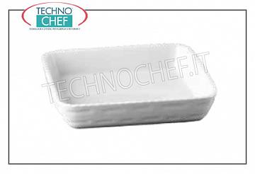 Fuentes para horno Pirofila cordonata cuadrado, cm.26x26, h.5,5, marca MPS PORCELLANE SARONNO - Disponible en 2 piezas paquete