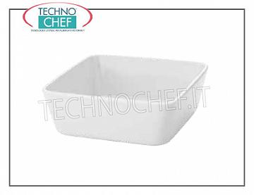 Fuentes para horno Alta molde cuadrado para hornear, cm.22x22, h.10, marca MPS PORCELANA SARONNO