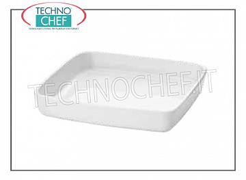 Los platos de porcelana pirofila cuadrada, cm.22x22, A.5, marca MPS PORCELLANE SARONNO - Disponible en un paquete de 2 piezas