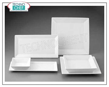 GURAL PORSELEN - Porcelana para restaurante PLACA PLANA, Colección Merid Bianco, cm.21x21, Marca GÜRAL PORSELEN - Disponible en paquete de 12 piezas