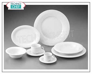 GURAL PORSELEN - Porcelana para restaurante PLATO DE FRUTAS, Colección Moscow White, Marca GÜRAL PORSELEN