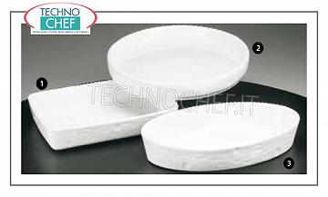 Los platos de porcelana una fuente para hornear y vuelta desde cordonata blanco fuego, diámetro cm.36, h.4, marca ROYALE - Disponible en envases de 3 piezas