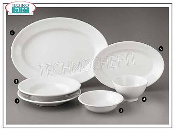 SATURNIA - PLATO PARA FIESTA en porcelana blanca, Colección Tivoli Bianco