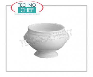 porcelana Bolo cabeza de león, diámetro cm.11, h.10 - Disponible en paquetes de 48 piezas