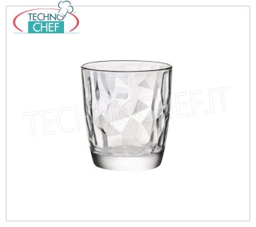 VASO DE AGUA TRANSPARENTE, BORMIOLI ROCCO, Colección Diamond, CL.30.5
