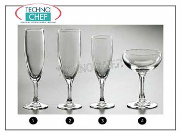 Gafas para la mesa - serie completa coordinada FLAUTA CRISTAL, ARCOROC, Elegance Collection
