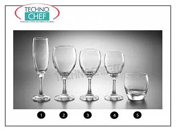 Gafas para la mesa - serie coordinada completa VIDRIO DE AGUA, PASABAHCE, Colección Imperial