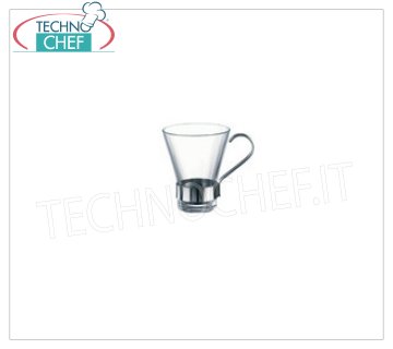 Café de cristal - tazas de capuchino
