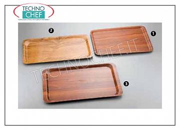 Bandejas autoservicio en laminado plástico. Bandeja laminada rectangular nogal, CAMBRO, Cm.53x32.5