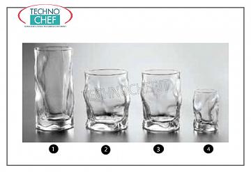 Vasos para agua y vino. VIDRIO DE LICOR, BORMIOLI ROCCO, Colección Fuente Transparente