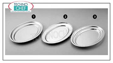 Bandejas para servir de acero inoxidable BANDEJA OVALADA ACERO INOXIDABLE 18/0