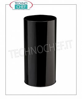 paraguas Paragüero de metal pintado negro con bandeja interior de plástico, capacidad de 22 litros, diámetro mm.240 x 500 h - Disponible en paquetes de 6 piezas